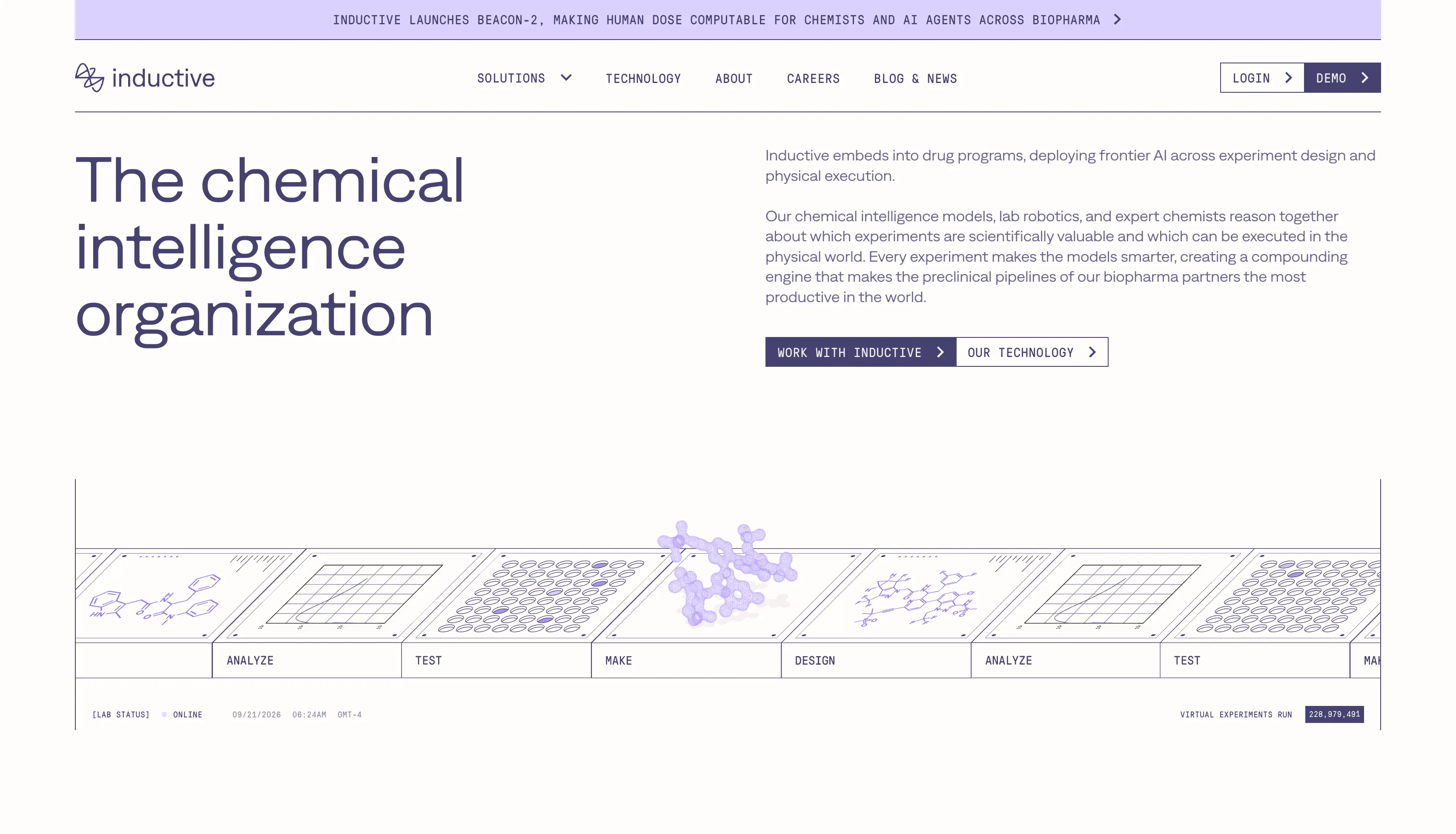 Inductive Bio website preview